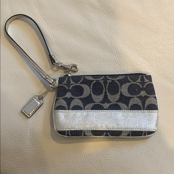Coach denim wristlet - Picture 2 of 5